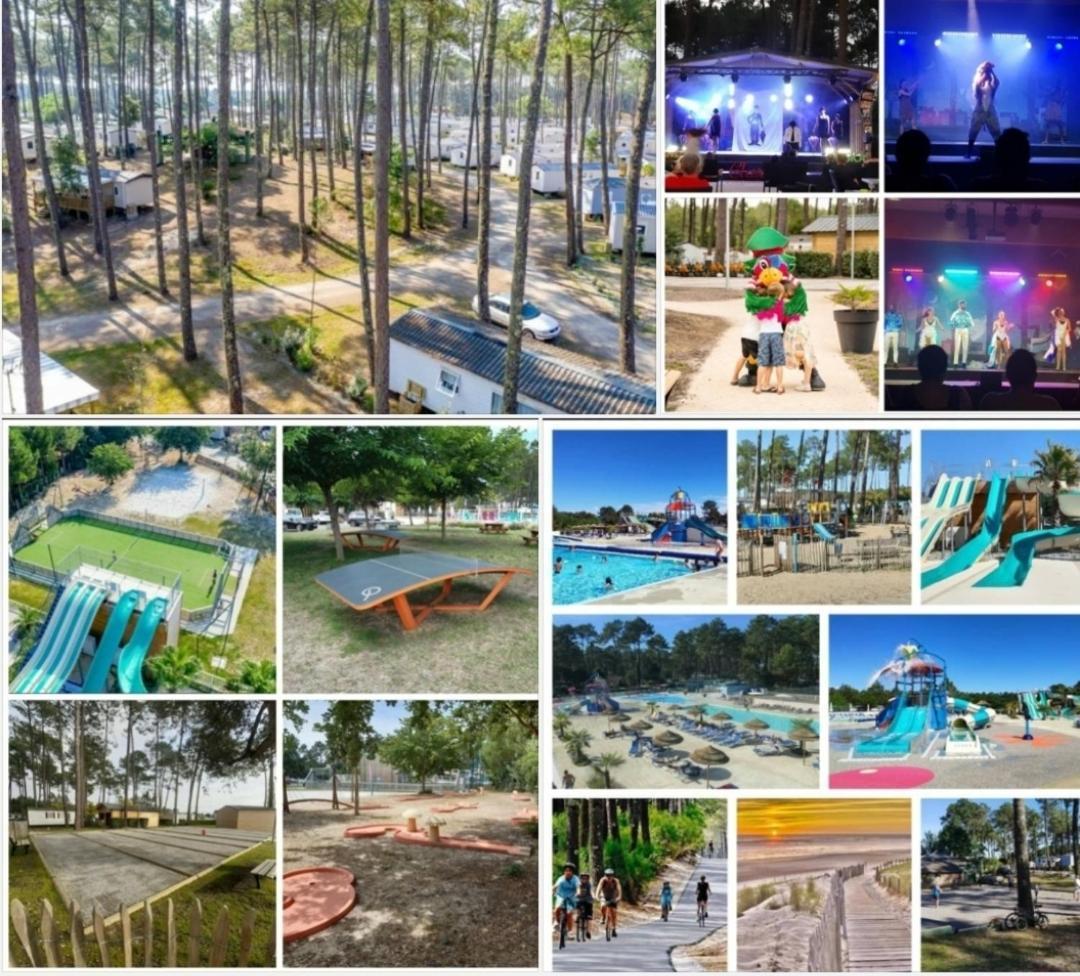 Camping Des Dunes De Contis Mobilhome 3Ch, Saint-Julien-en-Born Eksteriør billede